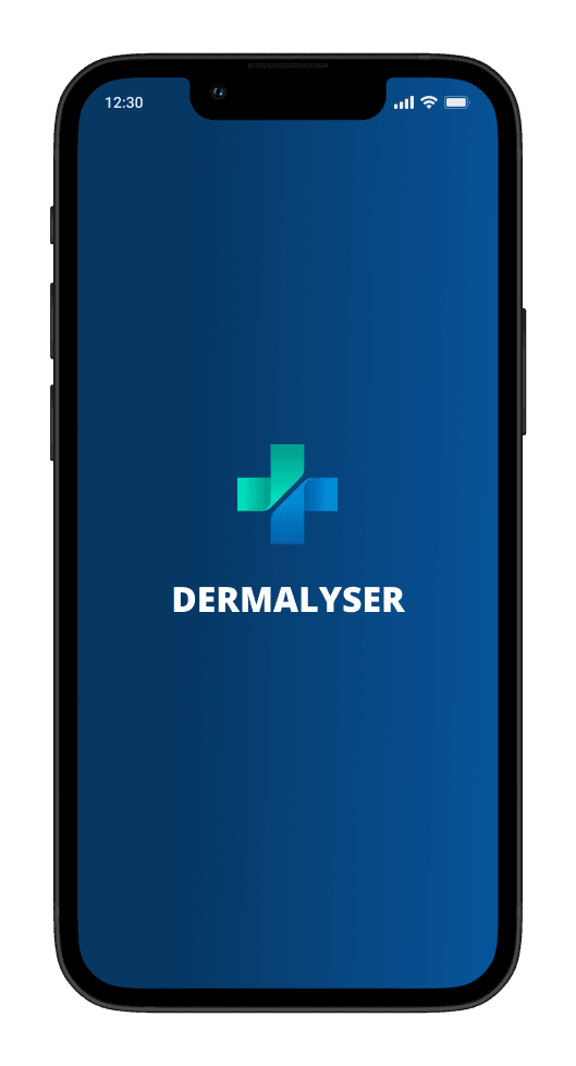 Dermalyser app on a mobile device